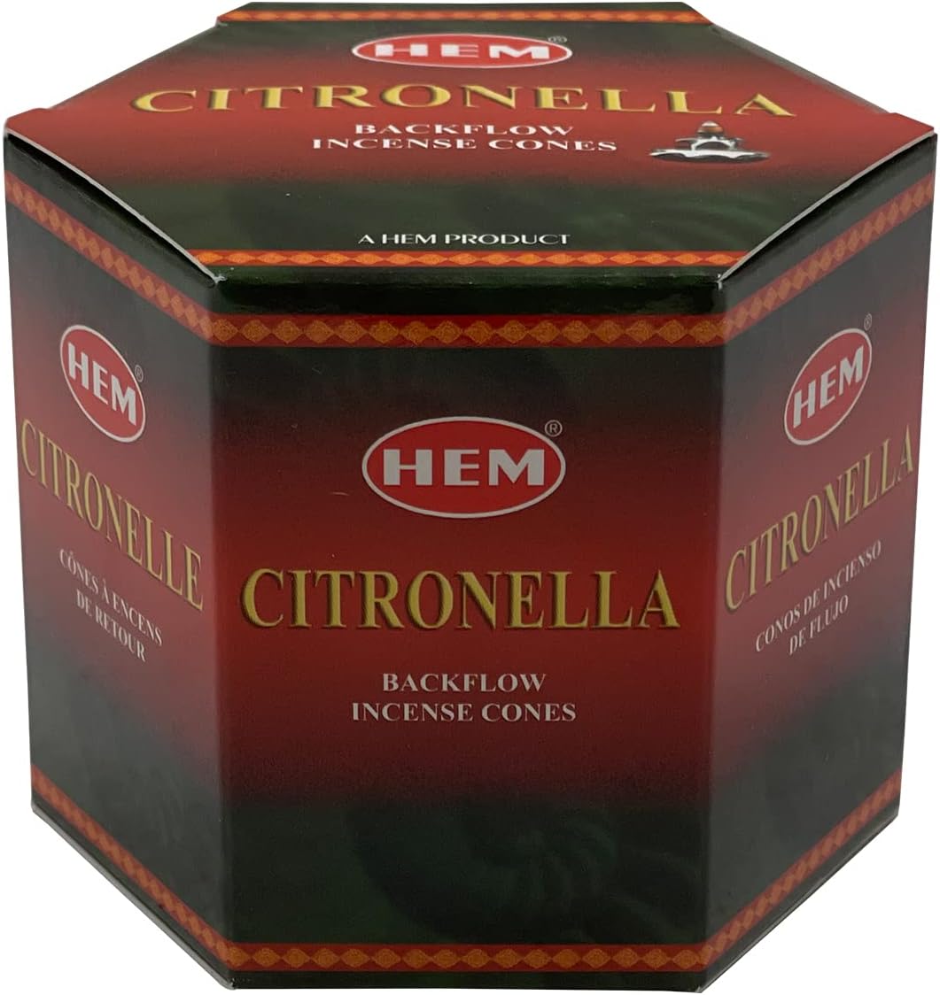 Citronella Backflow Incense Cones for Waterfall Aromatic Smoke Fountain Haze Falls