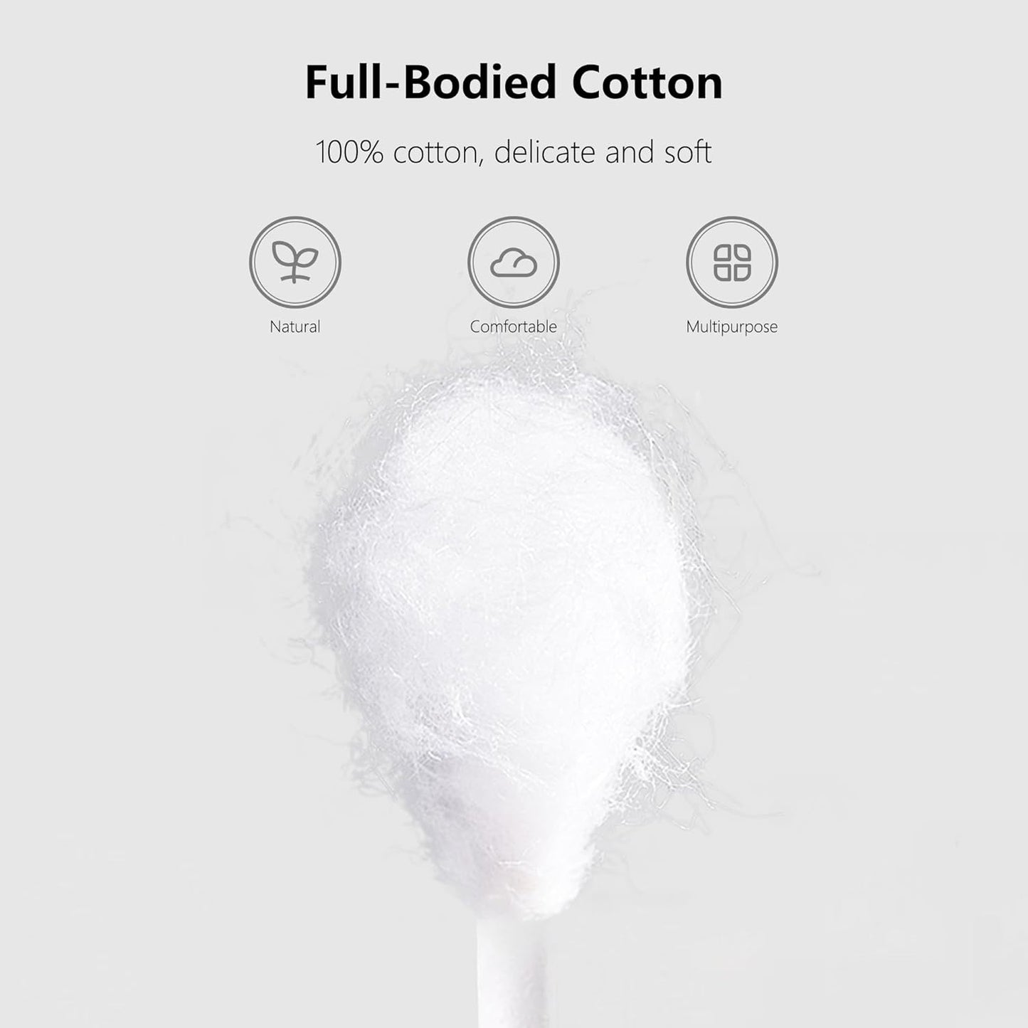 Natural Paper Cotton Swabs 1000ct, Double Tips Cotton Buds for Personal Care