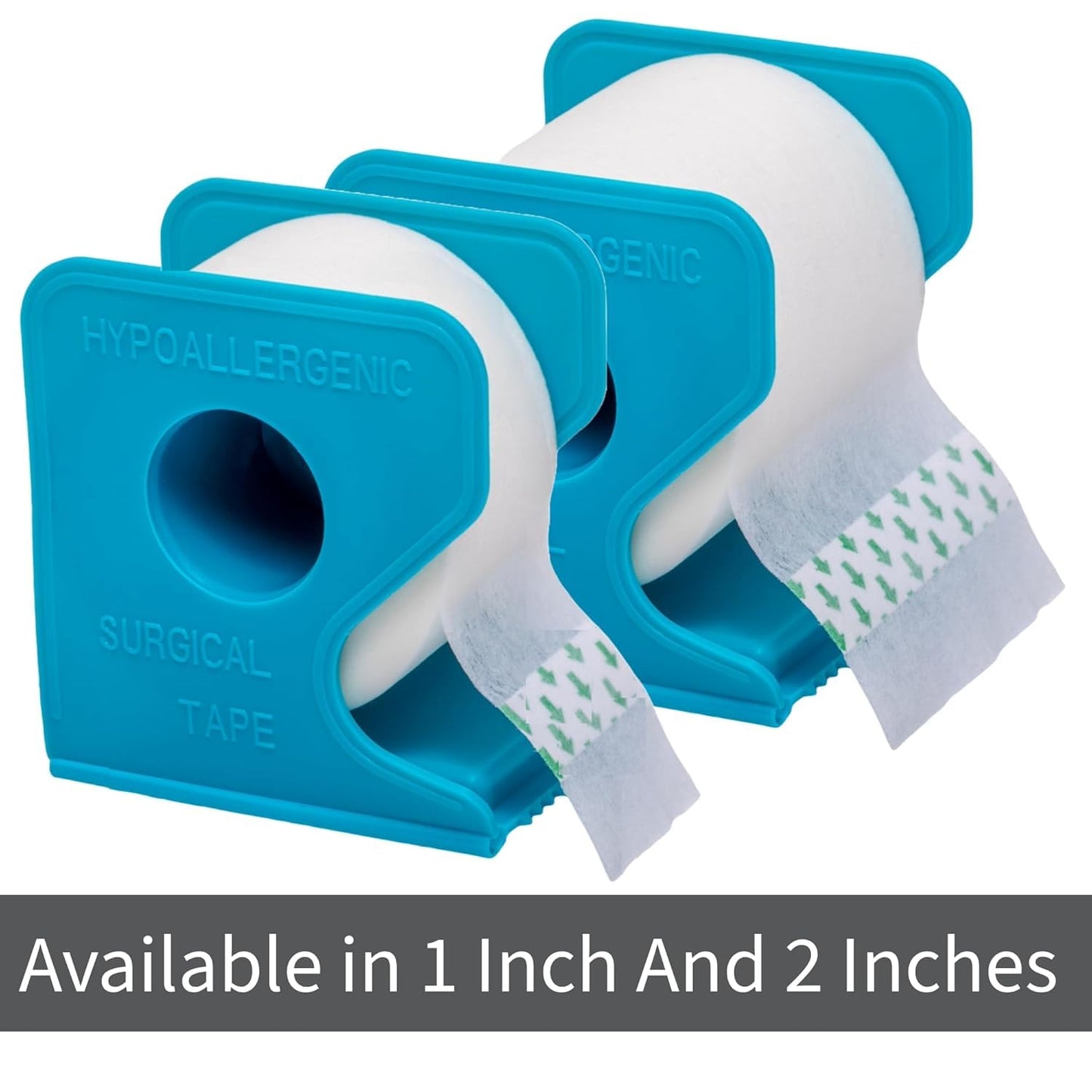 Paper Medical Tape with Dispenser 1" x10 Yards for Medical First Aid [ Lightweight Breathable Microporous Adhesive Latex Free Hypoallergenic Bandage and Wound Dressing Tape (10)