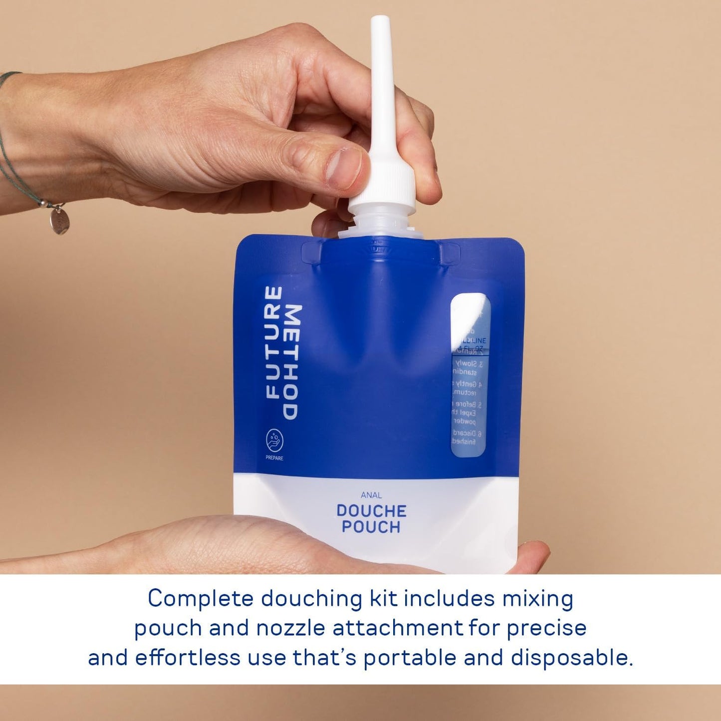 Anal Douche Kit 200ml - Disposable Intimate Wash - All-in-1 Anal Cleaner with Isotonic and Iso-Osmolar Solution - Hydrating and Calming Gentle Care for Safe and Confident Play, (Pack of 5)