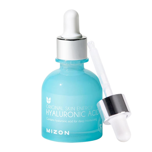 MIZON Hyaluronic Acid 100 Serum – Pure Hyaluronic Acid for Deep Hydration, Plumping & Skin Barrier Support – Lightweight K-Beauty Ampoule for Glass Skin Glow (1.01 fl. oz)