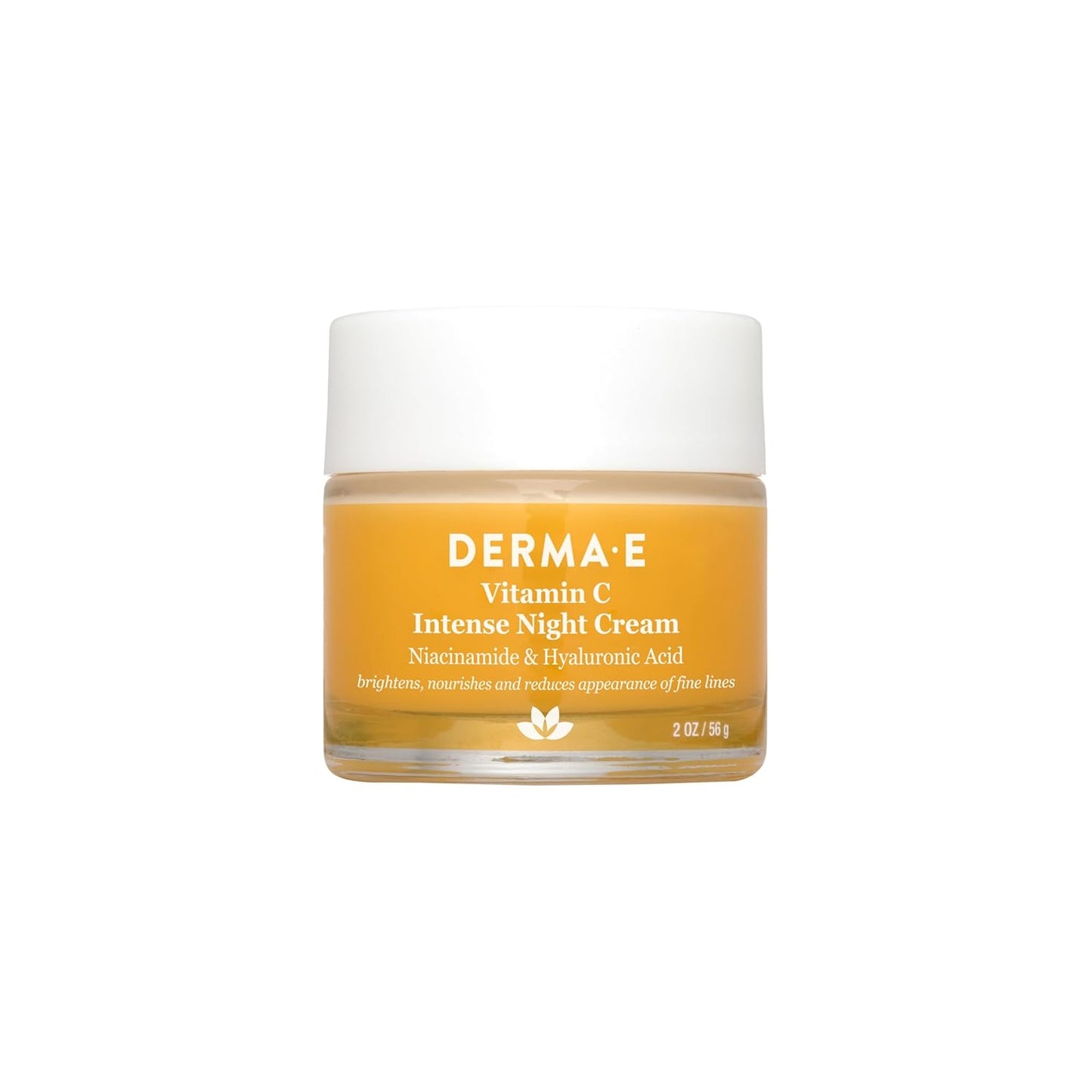 DERMA-E Vitamin C Intense Night Cream – Brightening and Hydrating Facial Skin Renewing Cream – Anti-Aging Overnight Facial Moisturizer, 2 oz