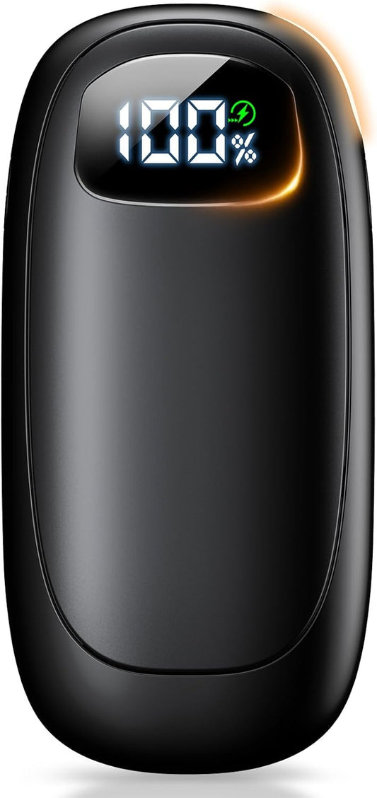 Hand Warmers Rechargeable - Electric Hand Warmers, Max 20 Hrs Warmth 4 Levels Heat Up to 131℉, Dual-Side Heating Portable Reusable Pocket Heater 2 Pack for Raynauds, Hunting, Camping, Golf