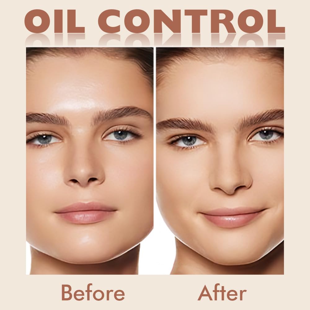 Oil Control Matte Perfection Face Powder Compact For Women, Matte Smooth Flawless Setting Powder Makeup, Polvo Compacto De Maquillaje, Waterproof Long Lasting, 0.35Oz, (140 Golden Beige, 1)