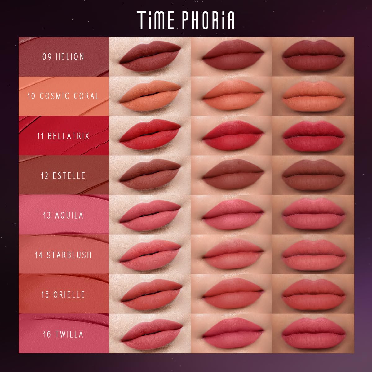 NEBULA VELVET LIP CREAM-Long Lasting Lip Stain, Waterproof and Transfer Proof Lip Tint, Matte Finish Lipstick, Smooth Out Lip Lines, Lightweight Lip Cream, High Coverage (01 CORDELIA)