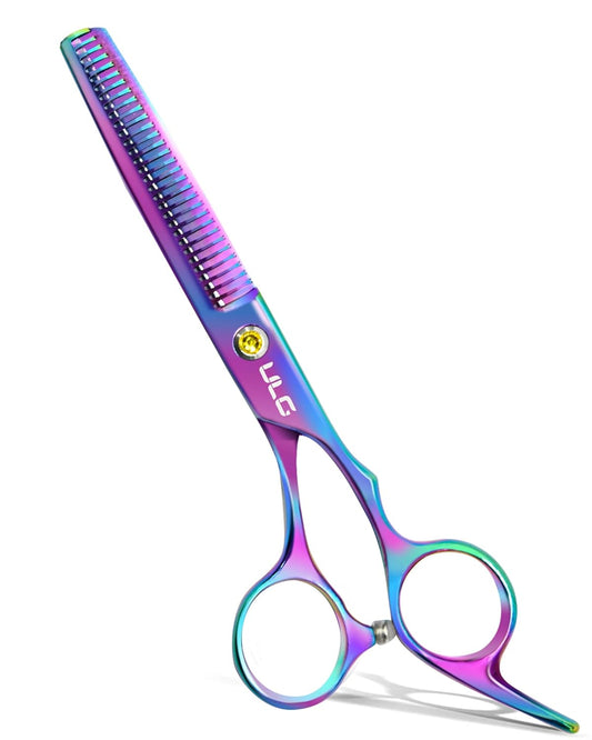ULG Hair Thinning Scissors Professional Barber’s Texturizing Teeth Shears for Hairdressing, Salon and Home Use Thinning Shears for Hair Cutting, Made of Japanese Stainless Steel, 6.5 inch