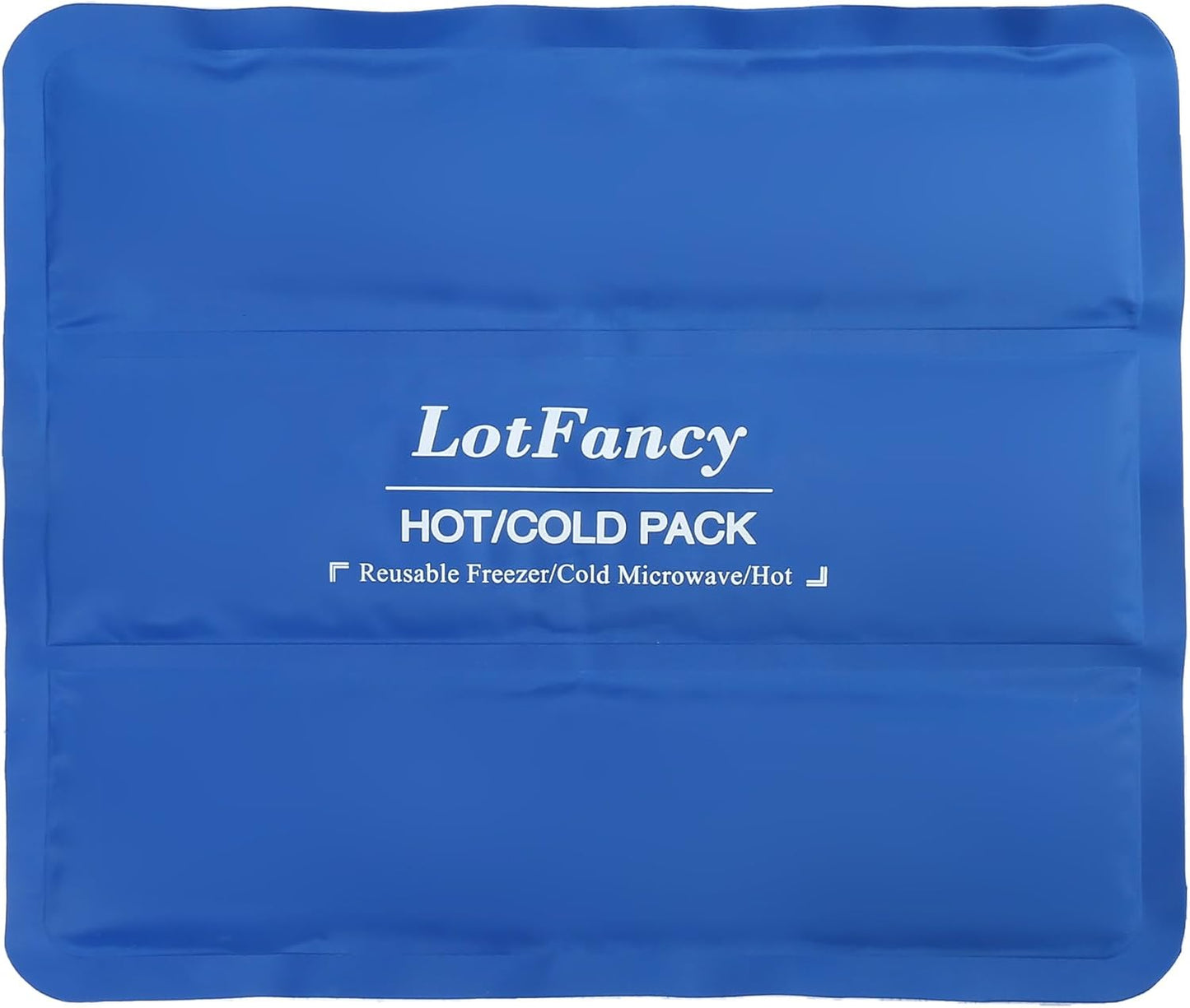 LotFancy Ice Pack for Injuries, Reusable Large Hot Cold Pack for Therapy, Heating or Cooling Gel Pad for Back Shoulder Knee Waist Sprains, Muscle or Joint Pain Relief, 14" x12"