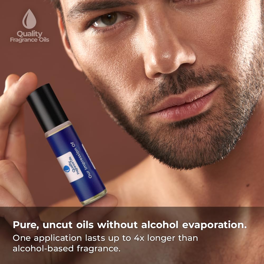 Quality Fragrance Oils' Wanted for Men Impression #254 | Long-Lasting Perfume Oil, Alcohol-Free, Strong Scent, 10ml Roll-On | Affordable Alternative to Designer Fragrances