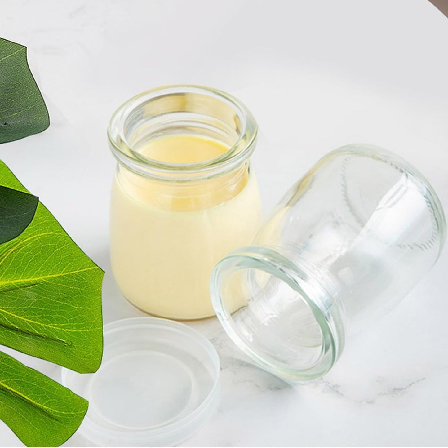 Mini Pudding Jars 60Pack, 3.4 oz Glass Favor Jar with Lids, Candle jars,Yogurt Containers with Lids, Mason Jar,Bath Salt Jars Wedding Favors Honey Pot