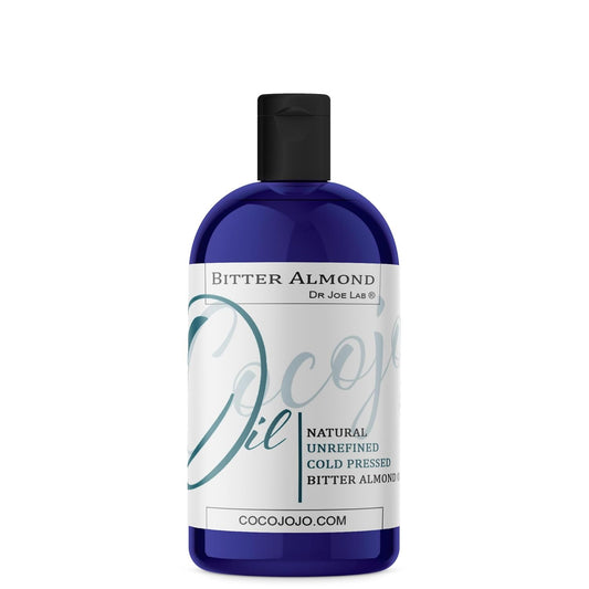 cocojojo Pure Bitter Almond 16 oz 1 pint Oil Unrefined Cold Pressed Extra Virgin All Natural Perfect for Hair Face Skin Nails