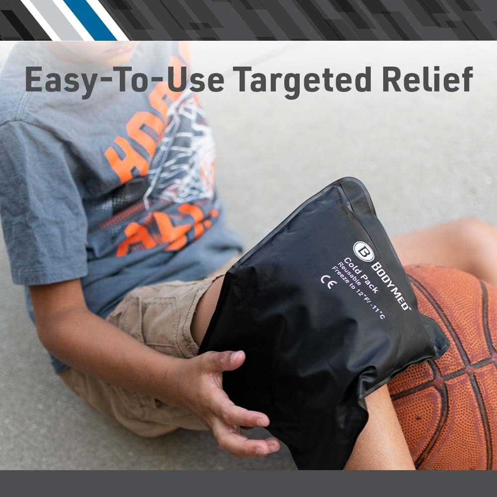 BodyMed Heavy Duty Reusable Urethane Ice Pack for Knee, Arm, Elbow, Shoulder, Back - Professional Grade Cold Therapy for Injuries, Aches, Swelling, Bruises, Sprains - 14 in. x 12 in. (Standard)