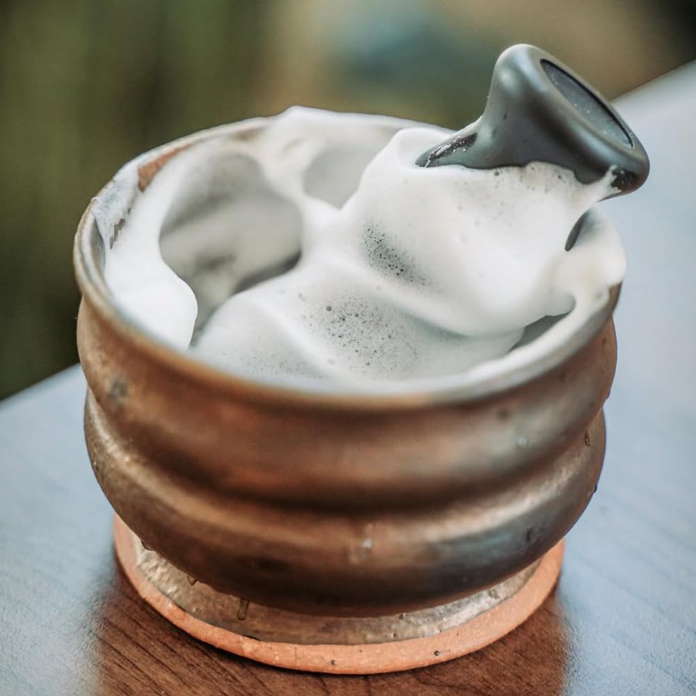 – Luxury Shave Soap, Handmade in the USA (Smolder, 4oz)