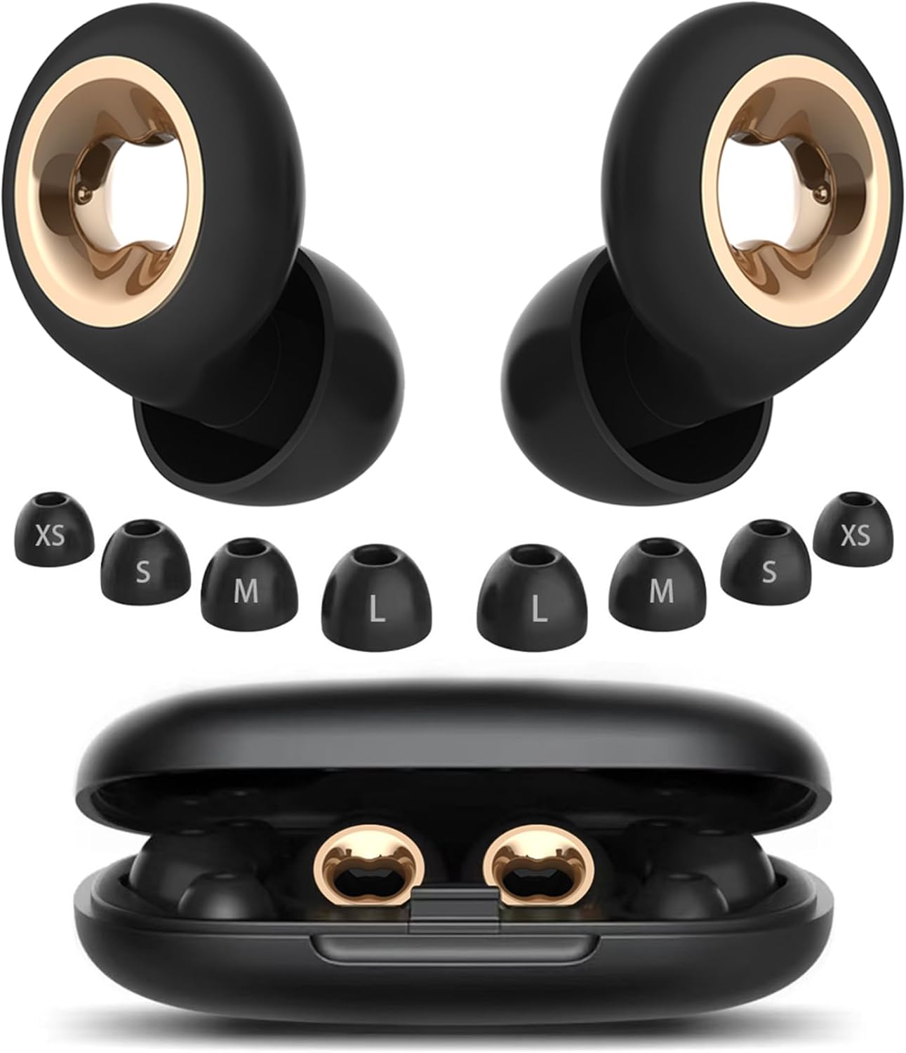 Ear Plugs for Sleeping 45DB Noise Cancelling: Ultra-Comfy Reusable Noise-Reducing Earplugs for Concerts & Travel & Snoring-Silicone Hearing Protection Earbuds with 8 Eartips