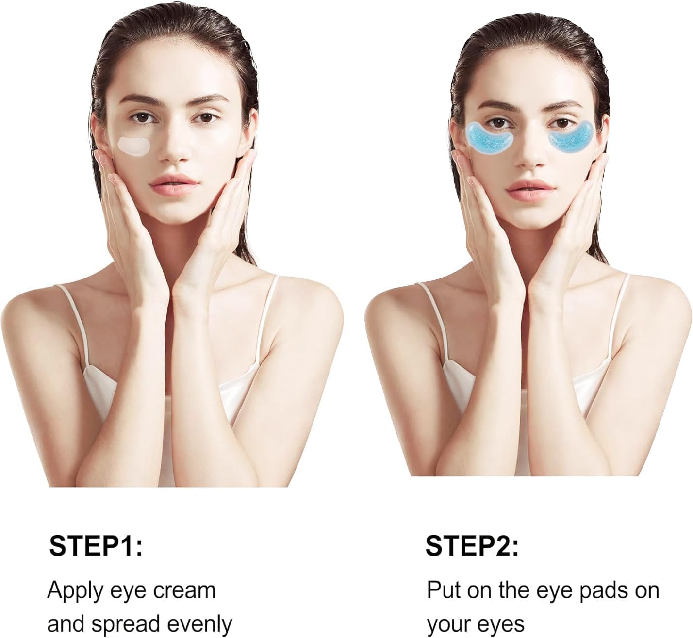 Reusable Hot & Cold Gel Eye Patches - 8PCS for Puffy Eyes, Dark Circles & Eye Bags, Cooling Sleep Mask & Soothing Compress