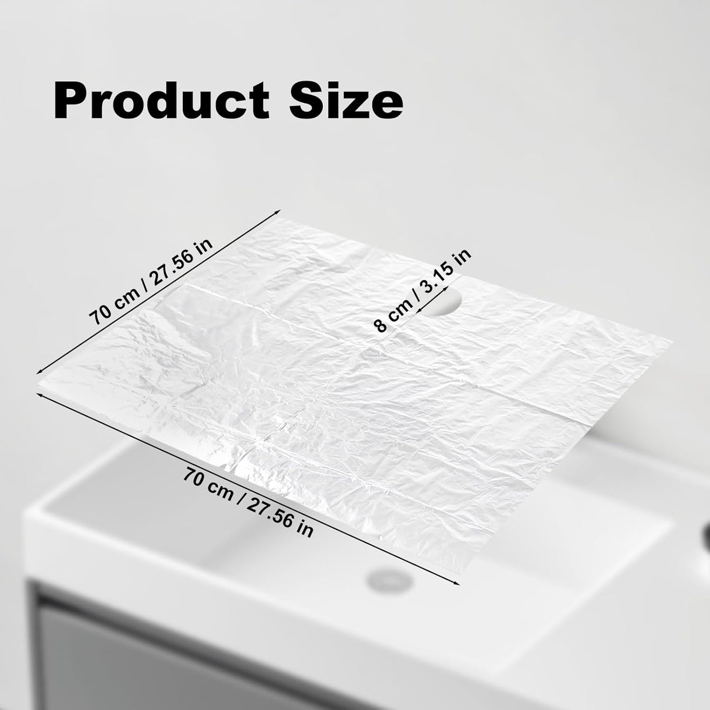 Beard Hair Catcher for Sink Beard Bib Disposable Beard Catcher for Shaving Sink Cover for Shaving & Trimming Clear Stop Worrying About Cleaning (Clear 100 PCS)