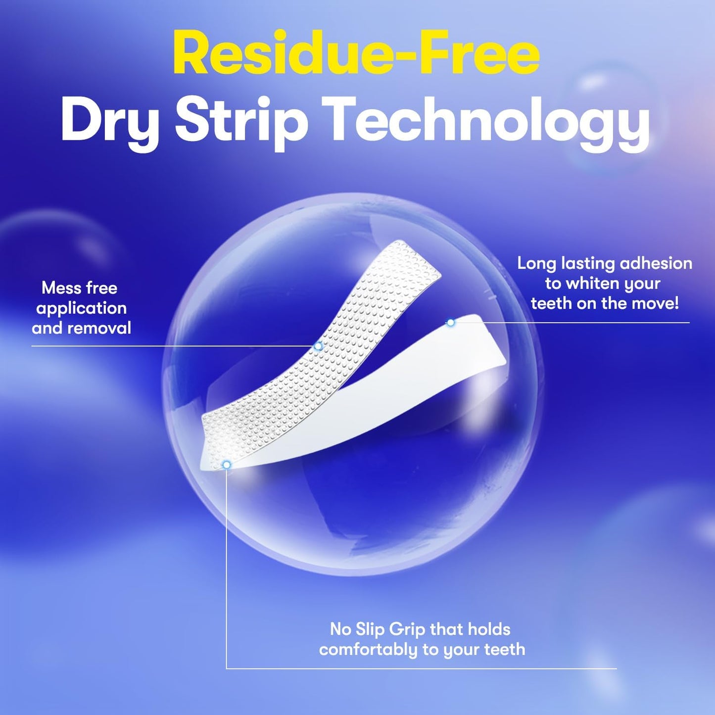 MySmile Teeth Whitening Strips 21 Treatments Kit, Hydroxyapatite-Infuse White Strips, Non-Sensitive Teeth Whitening with Soothing Natural Ingredients, Enamel-Safe, Residue-Free, Non-Slip(42 Count)