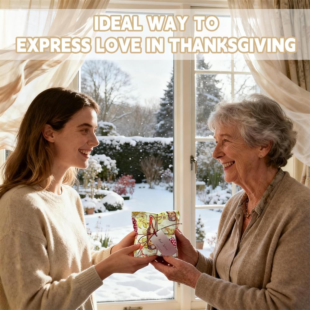 AUCUDA Wine Sachet Bags for Drawers and Closets, Scented Potpourri Packets for Women Outfits, Fragrance Pillow for Bedroom, Summer Fresheners for Wedding.