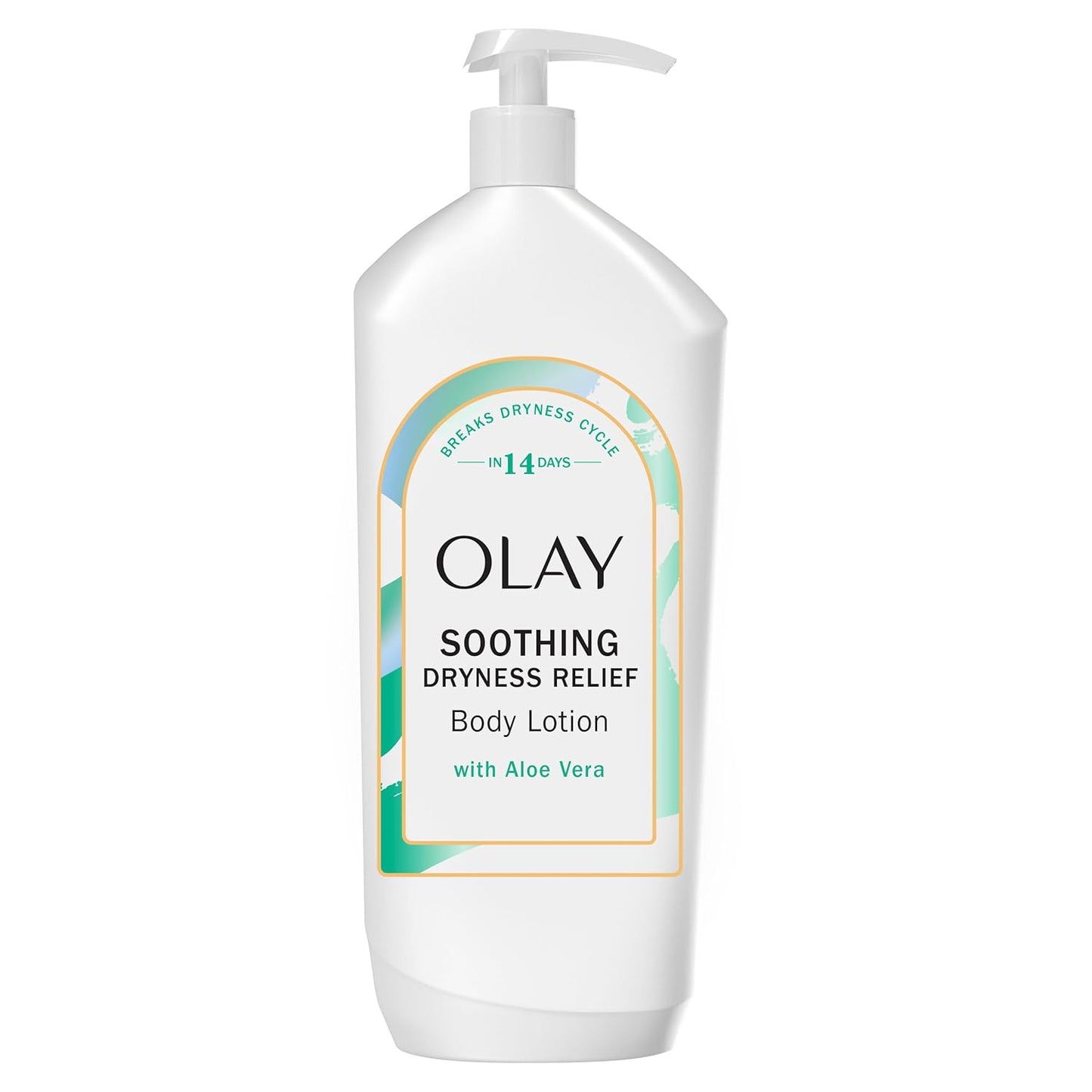 Olay Body Lotion for Women, Soothing Dryness Relief, 24hr Moisturizing & Deep Hydration, Absorbs Instantly, Penetrating Vitamin B3 Complex, For All Skin Types, Aloe Vera Scent, 18 fl oz