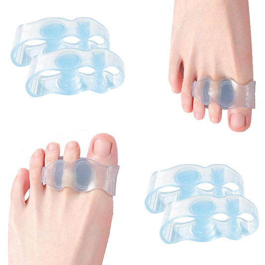 Toe Separators for Correcting Bunions and Restoring Toes to Their Original Shape for Men and Women – Toe Spacers Bunion Corrector (Light Blue)
