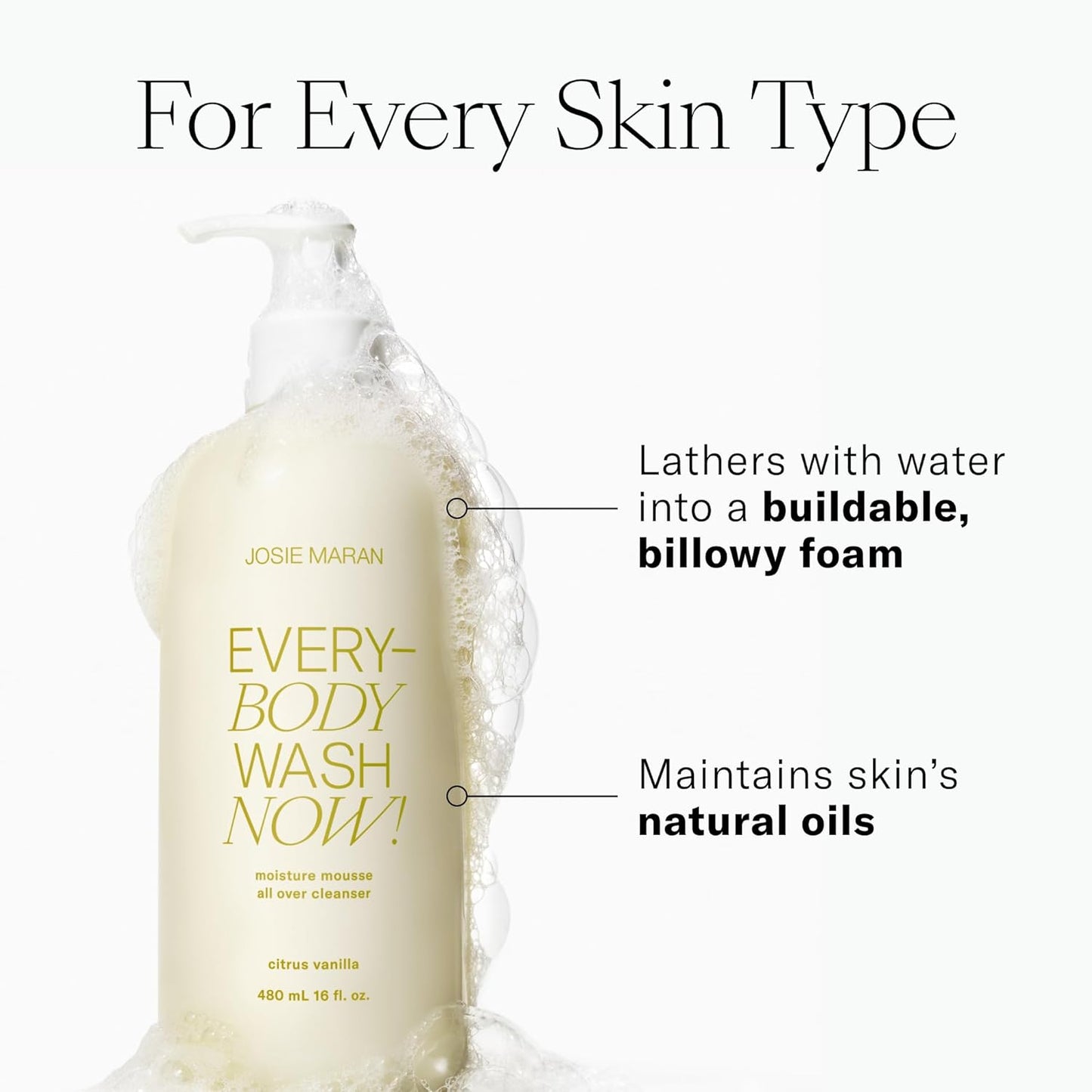 Josie Maran Cali Glow Collection Body & Skincare Set - Includes EveryBODY Wash Now! Moisture Mousse Cleanser, Whipped Argan Oil Face & Body Butter & Pineapple Enzyme Pore Clearing Cleanser (4 Count)