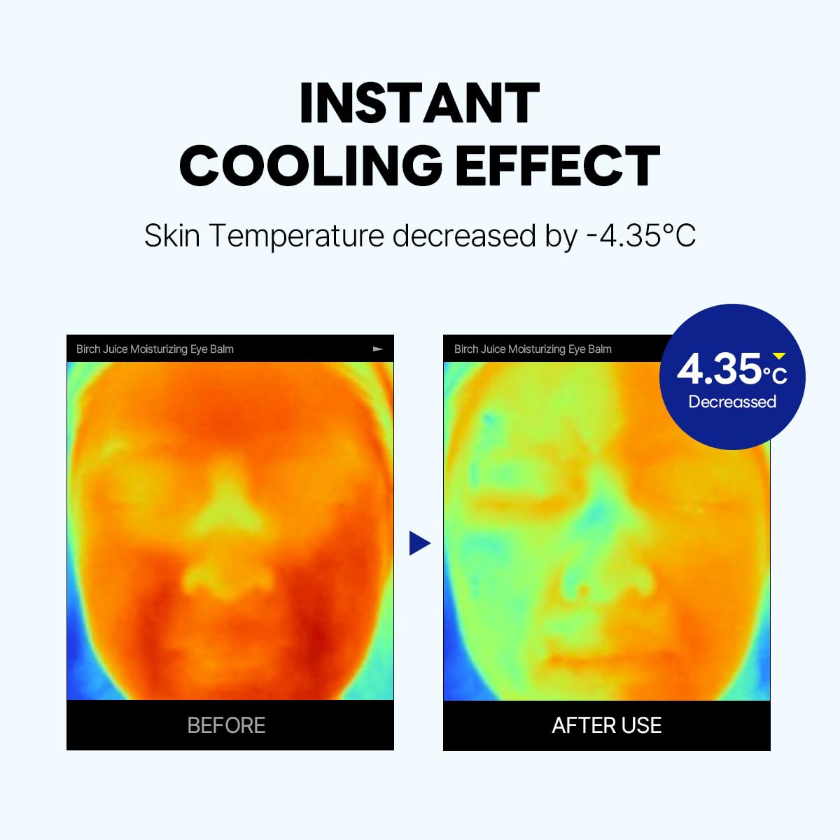 ROUND LAB Birch Juice Icy Cooling Eye Stick – Depuffing Glow Booster Balm for Puffy Eyes, Dark Circles, Fine Lines | On-the-Go Moisturizer | Korean Skincare | 0.35 oz