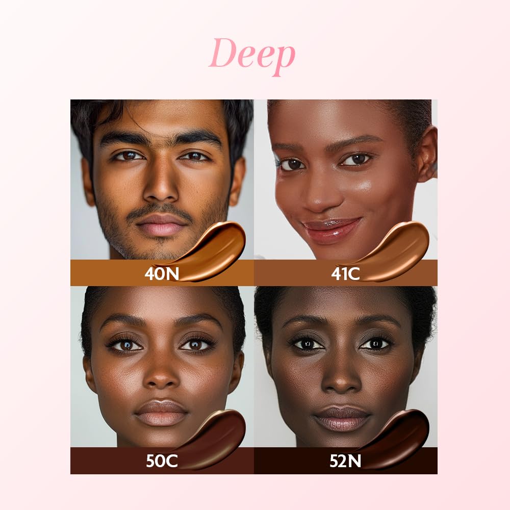 milktouch Cushion Foundation, 24H Flawless Skin, Radiant Shine, No Oxidation, Long-Lasting, Non-Creasing, 60% Hydrating Skincare Infused Korean Foundation, Valentines Gifts (50C Chocolate)