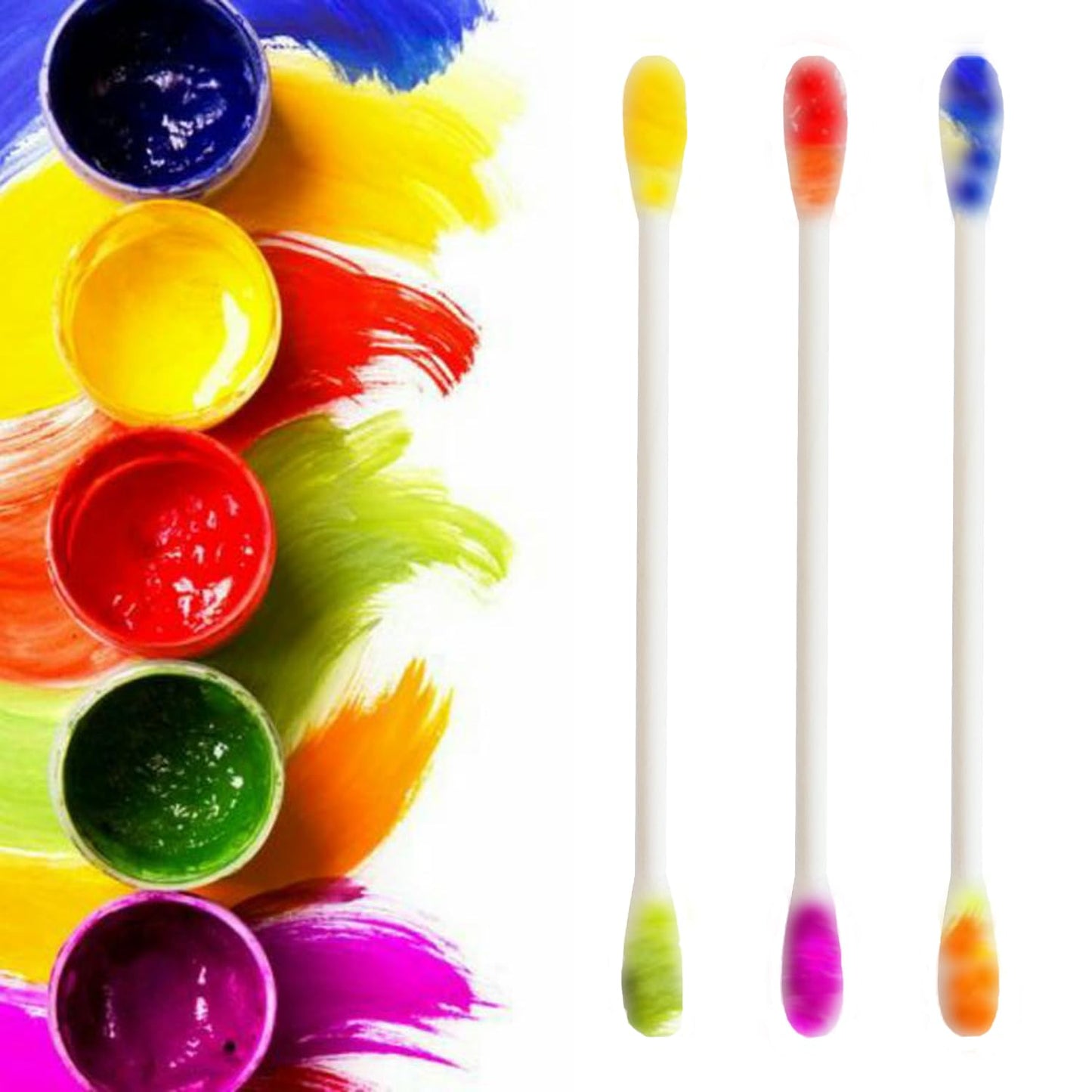 Natural Paper Cotton Swabs 1000ct, Double Tips Cotton Buds for Personal Care