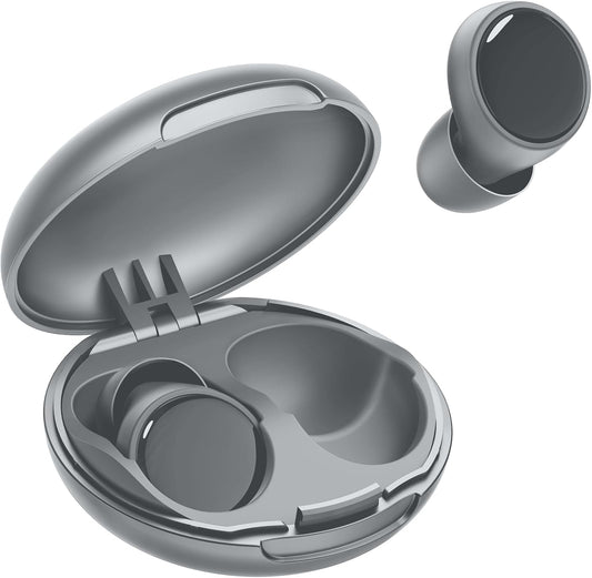 Ear plugs for Sleeping 45dB Noise Cancelling Ear plugs for Concerts, Focus, Travel, Work Silicone Hearing Protection Earplugs with 8 Tips (XS-L) Reusable Noise Reduction Ear plug for Snoring Gray