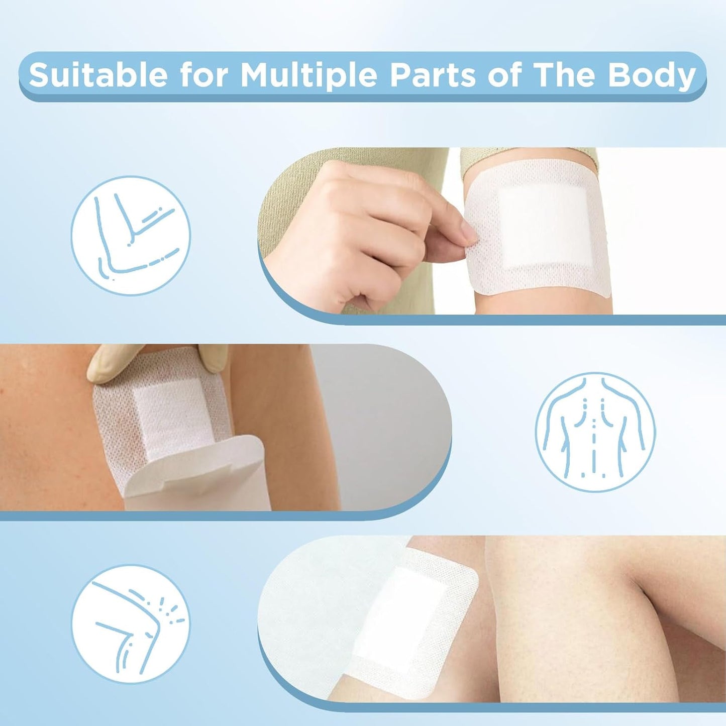 OK TAPE Bordered Gauze Island Dressing 6"x6",25 Count Wrapped Gauze Pads,Non-Woven Sterile Wound Dressing with Highly Absorbent Pad,Soft and Breathable Bandages for Wounds, First Aid