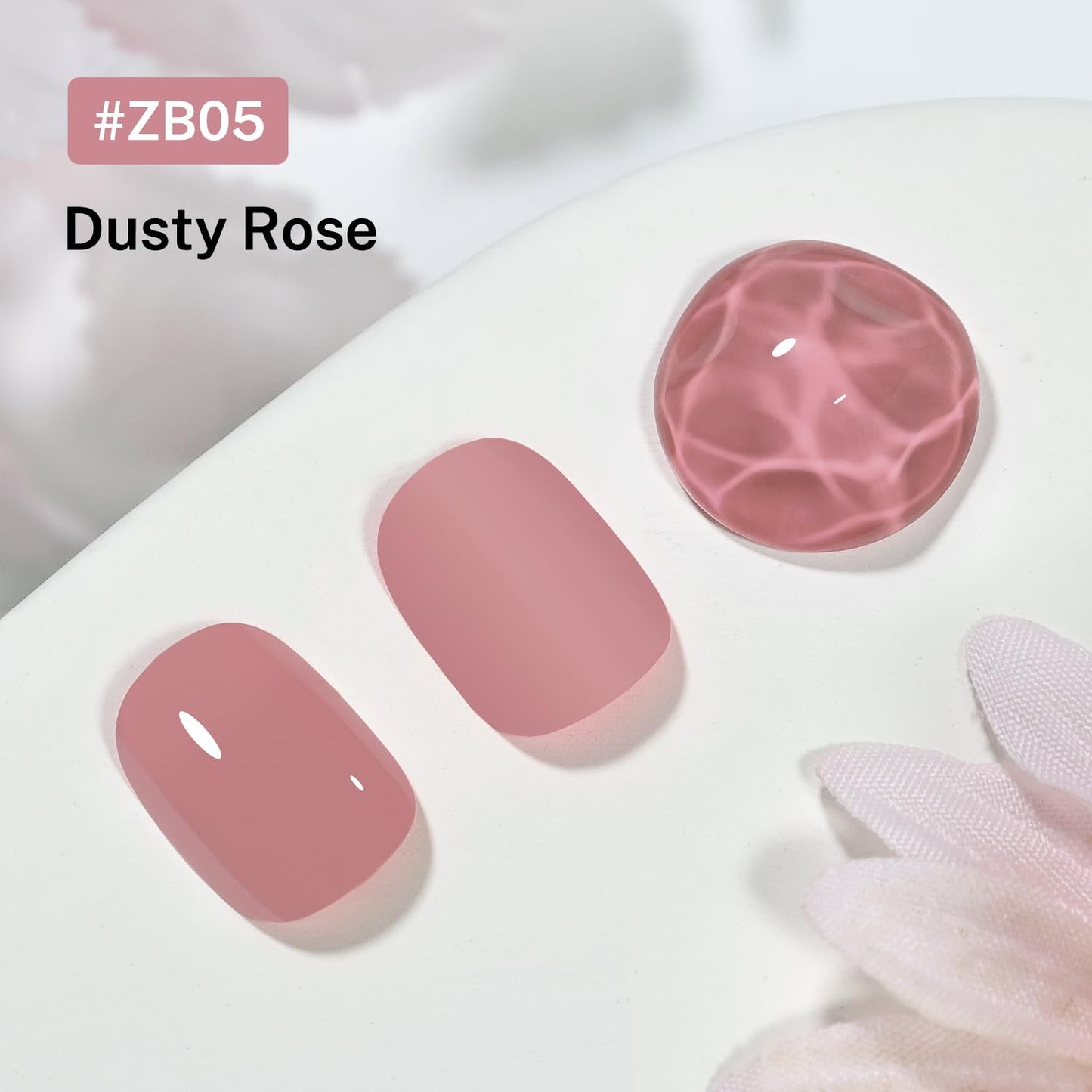16.5ml Dusty Rose Nail Polish Large Volume Quick Drying Light Pink Nail Polish, Fast Drying and Long Lasting Color Nail Art DIY Home Manicure Gift for Women