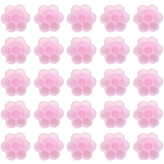 Fenshine 100 PCS Eyelash Extension Glue Holder Flower Shape Cup Plastic Glue Pallet Pad with a Roll for Eyelash Extension Supply