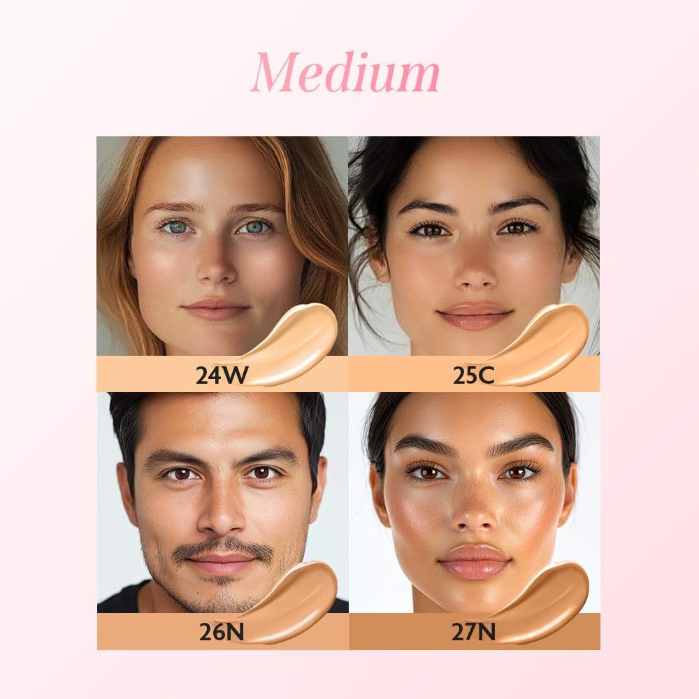 milktouch Cushion Foundation, 24H Flawless Skin, Radiant Shine, No Oxidation, Long-Lasting, Non-Creasing, 60% Hydrating Skincare Infused Korean Foundation, Valentines Gifts (27N Chai)