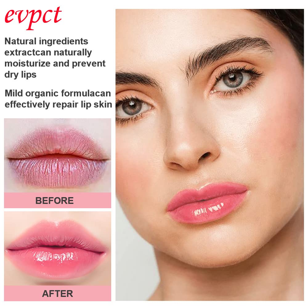 evpct 3Pcs Magic Color Changing Lipstick Long Lasting Waterproof 24 Hours Original for Women, Peach Strawberry Black Red Cherry Pink PH Mood Permanent Color Changing Lipstick Lip Balm, labial magico