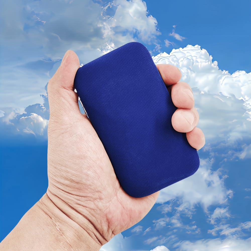 7pcs Manicure Set, Nail Clippers Kit, Stainless Steel Manicure Kit, Nail Clipping Tools Portable Travel Grooming Kit, The Best Gift with Luxurious Case (Blue)