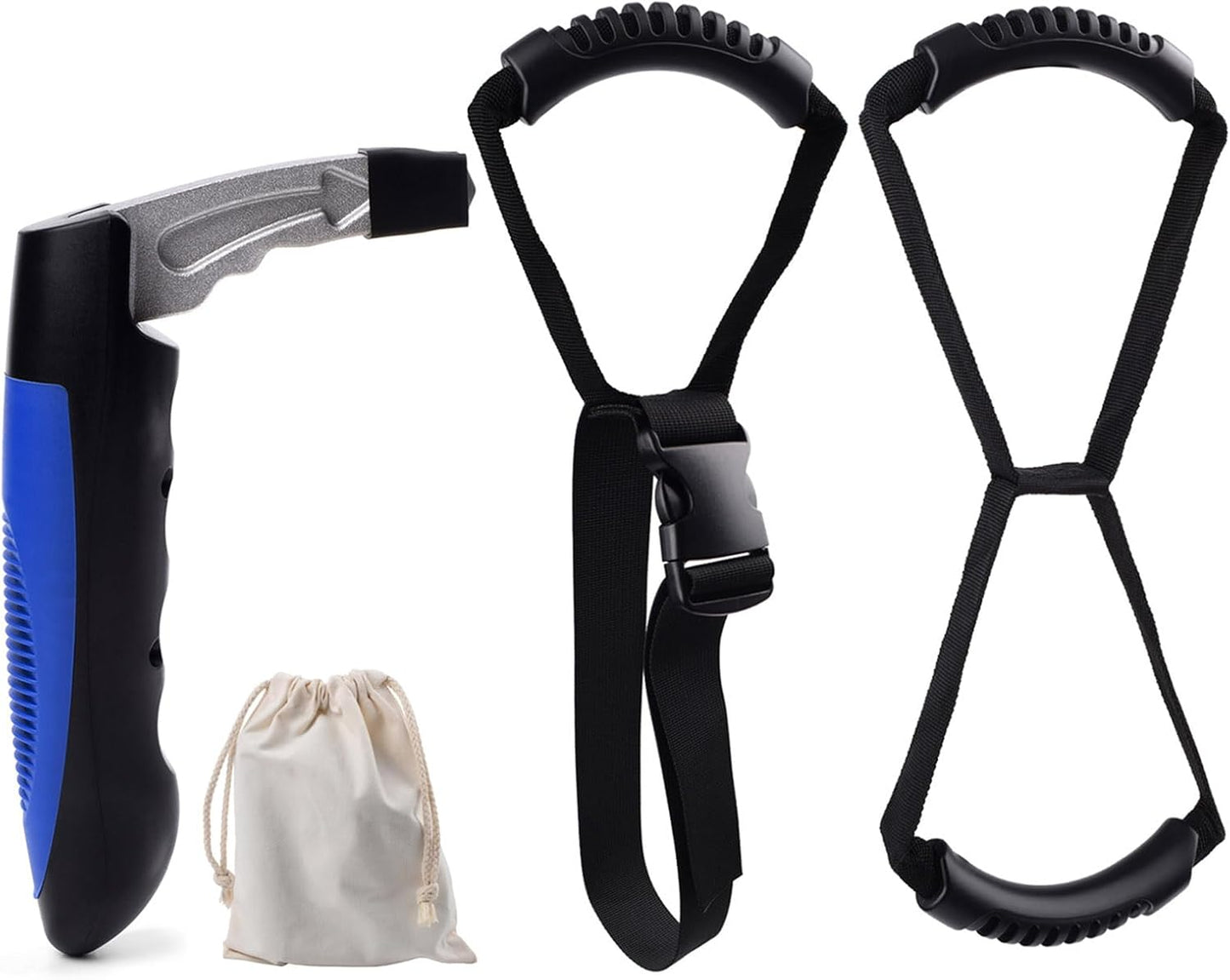 3PC Mobility Standalone Standing Assist Grip Handle/Adjustable Standing Aid Safety Handle/Kit Car Door Assist Handle for Elderly and Handicapped, Injured, Pregnant Woman