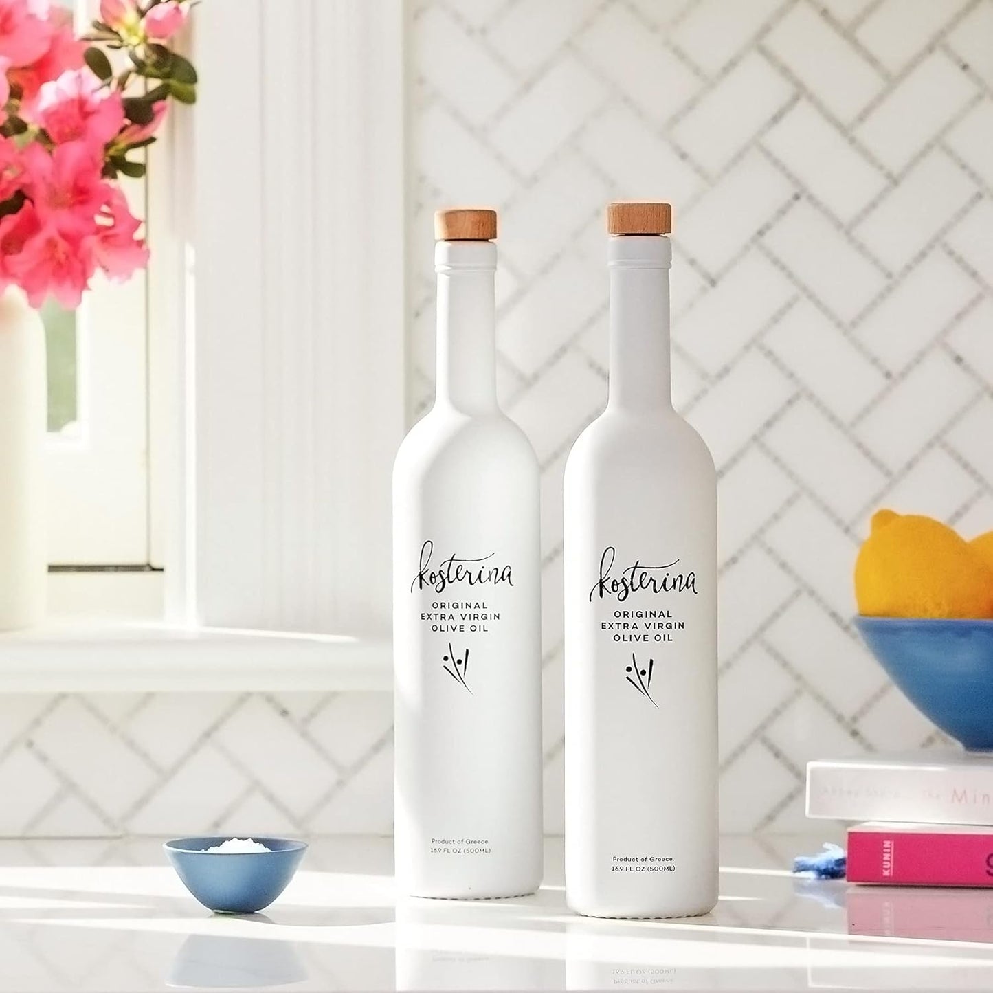 Kosterina Original Extra Virgin Olive Oil | Polyphenol Rich Greek Olive Oil, Cold-Pressed EVOO, Early Harvest Koroneiki Olives | High Antioxidant Natural Superfood | Harvested in Greece (16.9 oz)