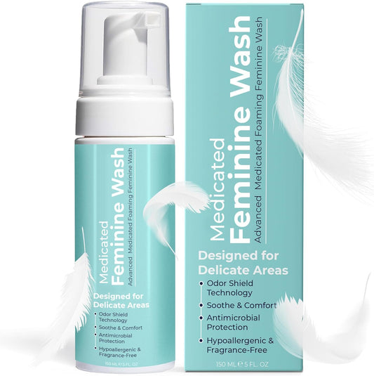Feminine Wash | pH Balance for Women | Gentle Vaginal Wash & Foaming Cleanser Supports Odor Control & pH Balance | Soothe Itching & Irritation | Hypoallergenic | Fragrance-Free | 5 Fl Oz
