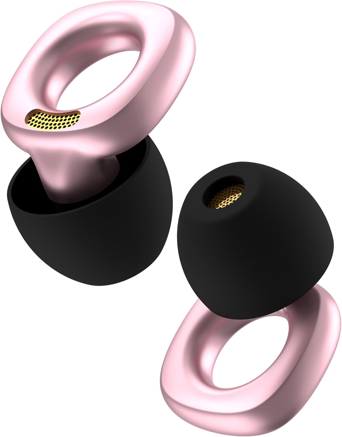 Audree Style Ear Plugs for Noise Reduction, Reusable High Fidelity Earplugs for Concerts, Musicians, Motorcycles, Study, Parent, Party, Flights & Noise Sensitivity, 18-29dB Noise Cancelling, Pink