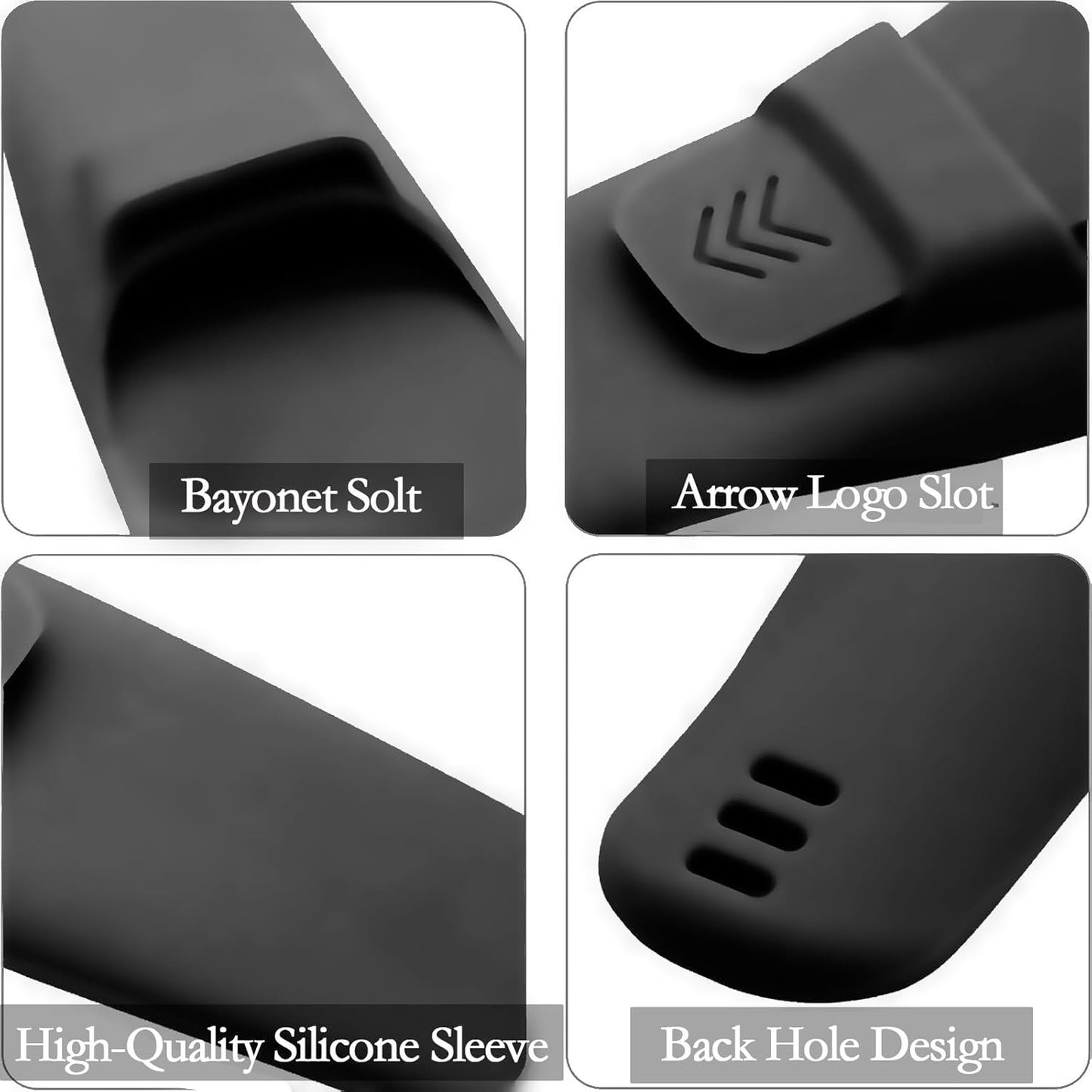 LinMei Silicone Razor Travel Case Compatible with Gillette, Parker, Merkur Razor (Black+Cleaning Brush)