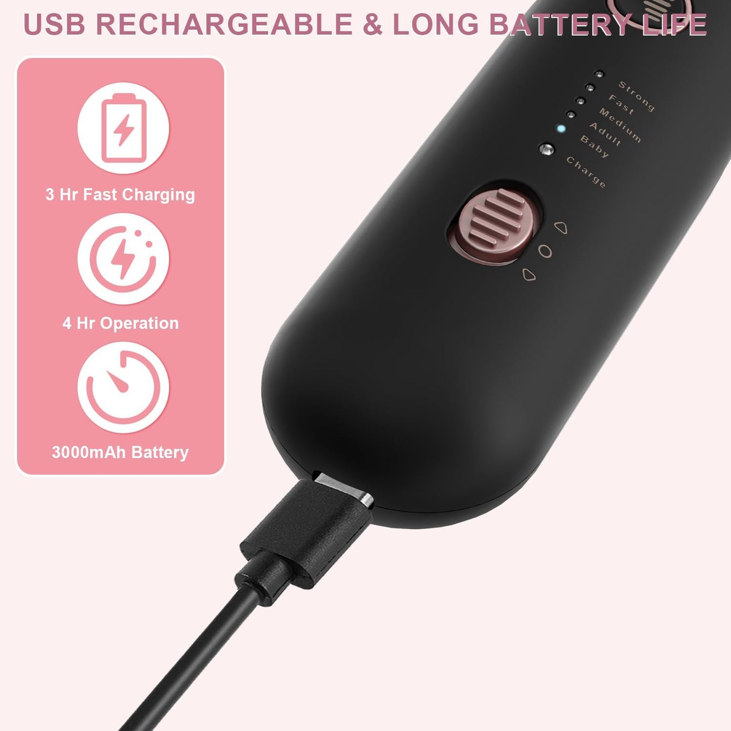 2 Pack 9-in-1 Electric Nail Grinder with 100 Bits: Cordless, 5 Speeds, Professional Manicure & Pedicure Kit