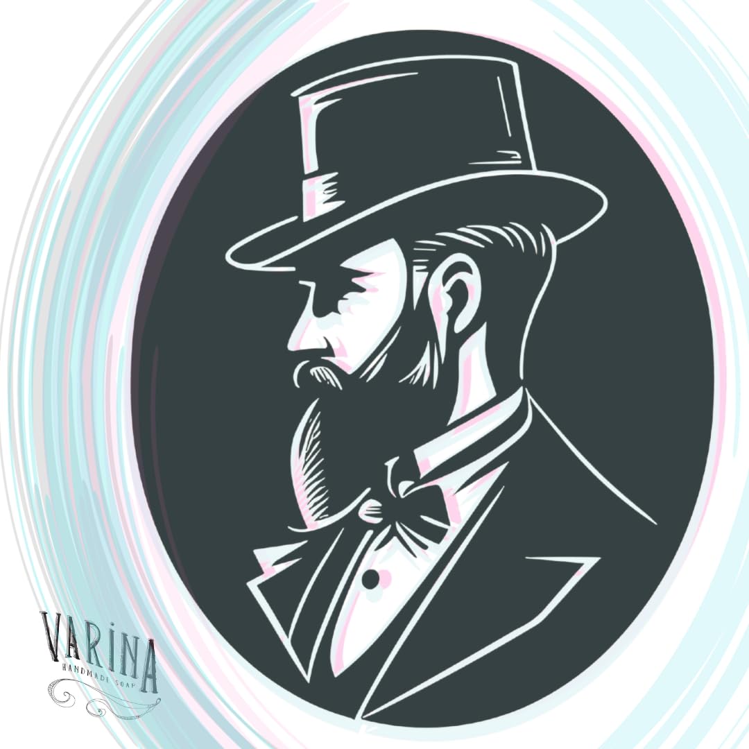 Varina Natural Men's 2 Variety Bar Soap - Gentle Cleansing for Sensitive Skin, Earthy Scents - 10 Pack