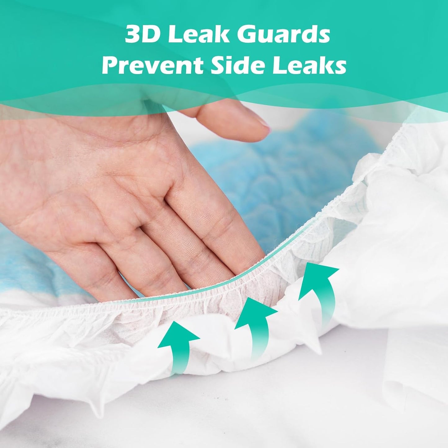 SUNKISS TrustPlus Adult Diapers with Maximum Absorbency, Unisex Disposable Incontinence Briefs with Tabs for Men and Women, Odor Control, XSmall, 15 Count