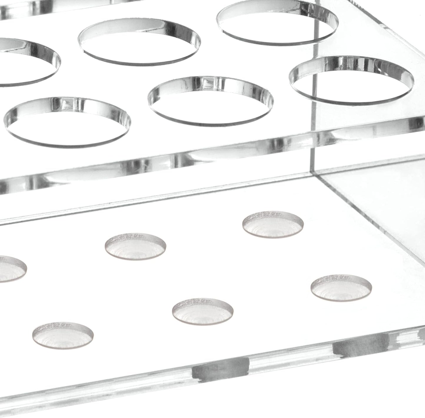 HBlife Acrylic Magnetic Dry Erase Marker Holder for Whiteboard, Wall Mount 10 Slots Magnet Pen Pencil Holder for Fridge Refrigerator, Locker Organizer Accessories for School Classroom Office, Clear