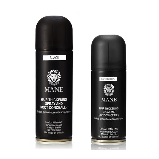 MANE Hair Thickening Fiber Spray (200 ml, Light Brown)
