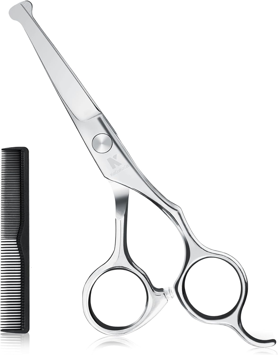6.1 inch Kids Hair Cutting Scissors Safety Rounded Tips Haircut Scissors, K KaCaKaCa Professional Safe Hair Cutting Shears for Baby, Toddler, Children, Women and Men, Barber, Salon and Home Use