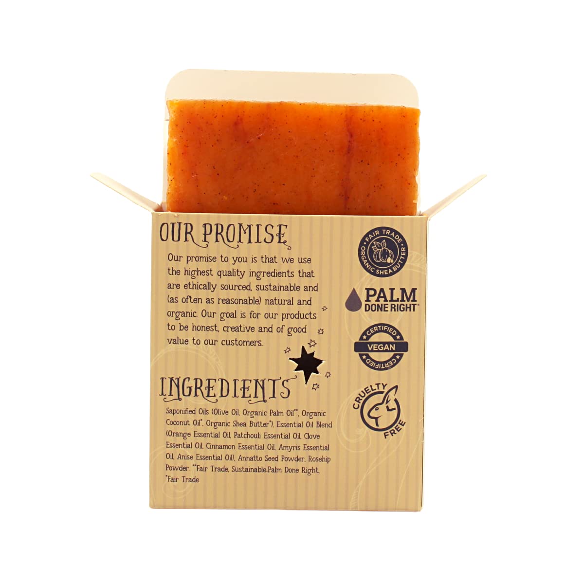 Varina Organic Bay Runner Bar Soap - Gentle Cleansing for Sensitive Skin, Spicy - 3 Pack