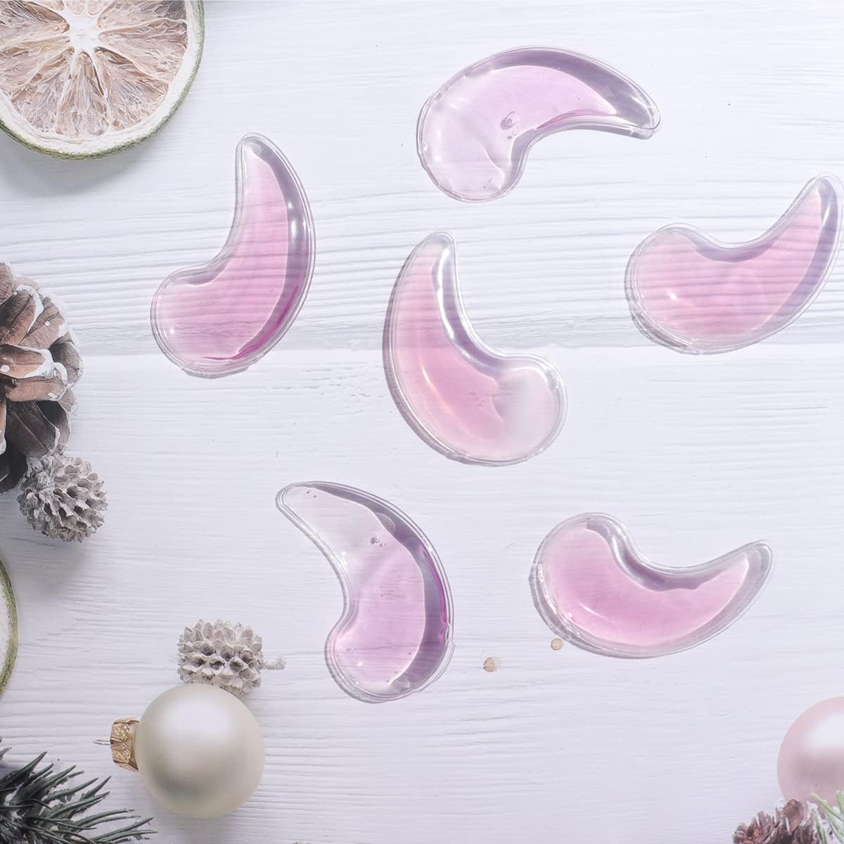 Eye Pad, Gel Eye Pad, Cooling Eye Pads, Gel Eye Mask,Gel Ice Pack, Cooling Ice Eye Masks, Hot Cold Eye Mask, Eye Ice Pack, Gel Eye Mask for Puffy Eyes, Migraine, Puffiness(6 pcs)