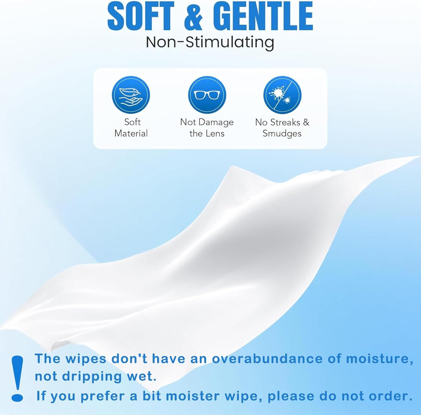 VOISEN Lens Wipes for Eyeglasses,450 Pack Eye Glasses Cleaner Wipes,Pre-Moistened Individually Wrapped Lens Wipes,Non-Scratching Non-Streaking,Safe for Eyeglasses, Goggles, Camera Lens, Phone