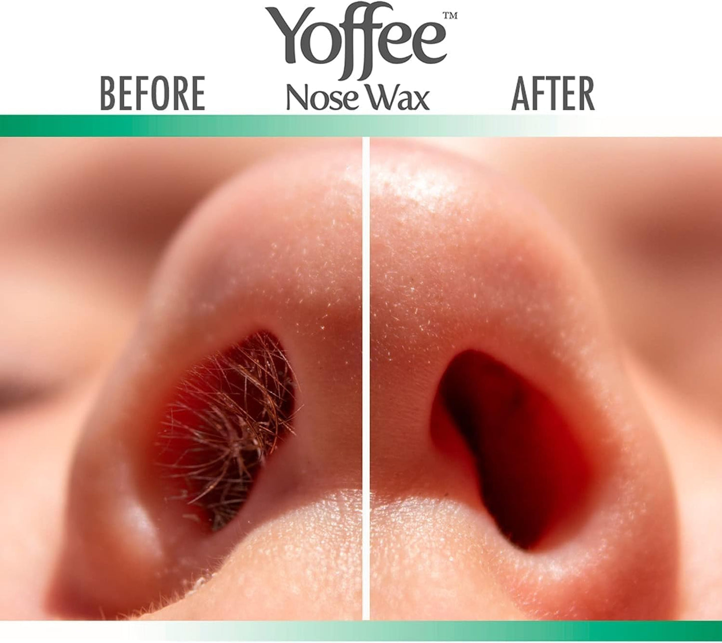 Original Yoffee Nose Wax Kit Men & Women - Natural Bio-Beeswax & Aloe Vera Made Nose Waxing Kit for Men - Nose Hair Wax - Nostril Waxing kit - 10 Reusable Nose Wax Sticks - Easy, Quick & Painless