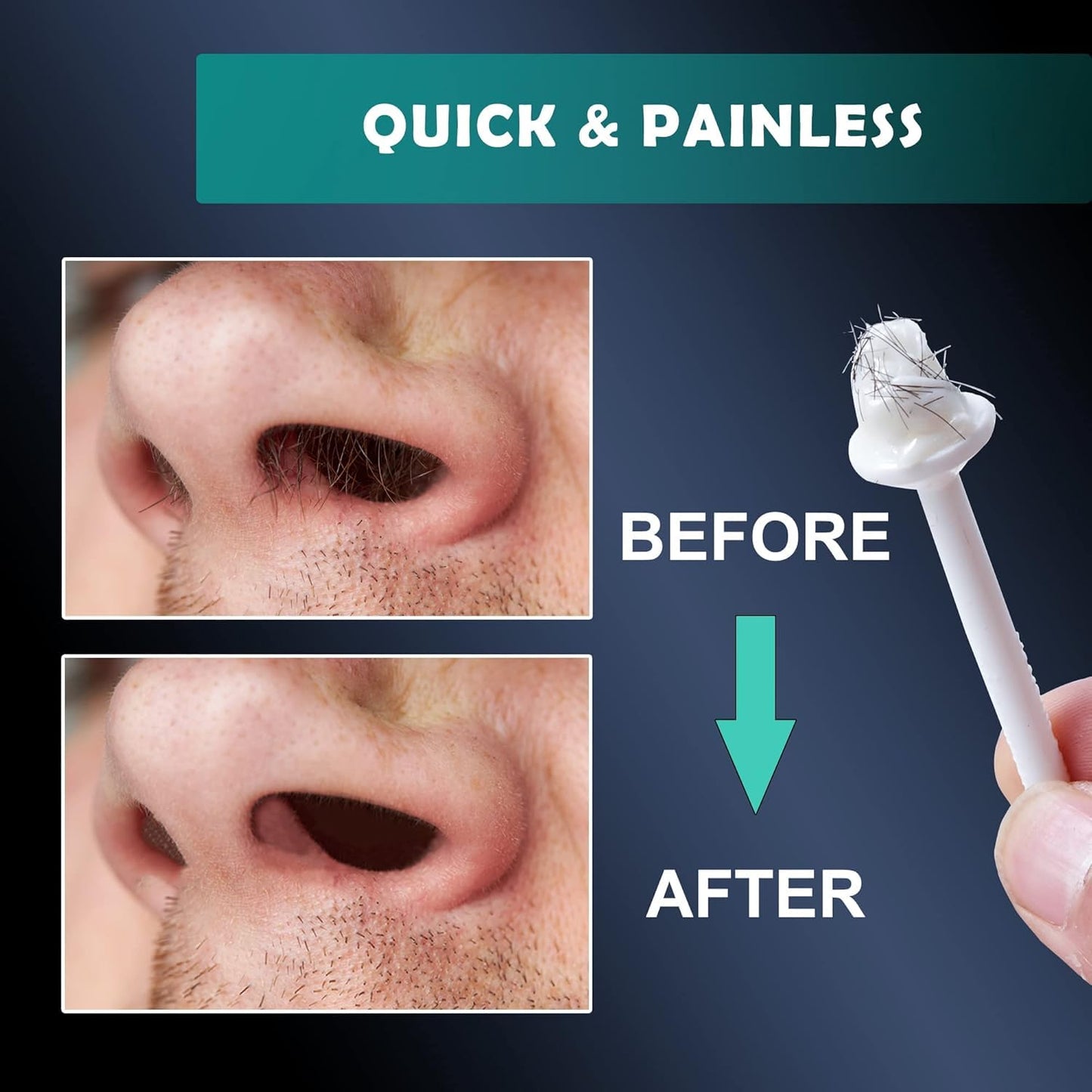 500 Pcs Wax Sticks, Nose Wax Kit Accessories, Waxing Sticks for Nostril Nasal Cleaning, Ear Face Eyebrows Hair Removal for Men Women